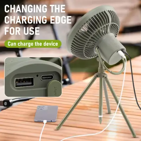 Mini ventilador portátil de refrigeración recargable de mano para exteriores