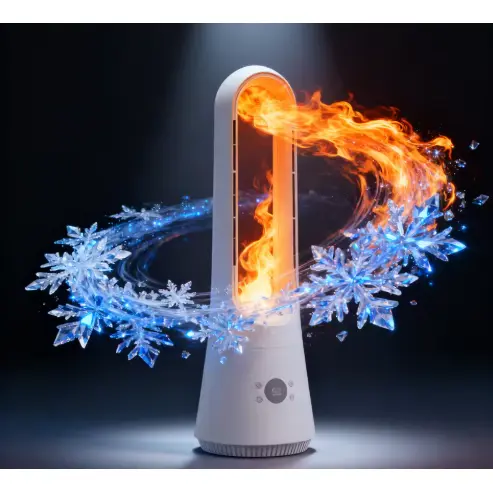 Ventilador de refrigeración por aire con control remoto eléctrico de plástico