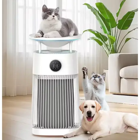 Purificador de aire portátil para mascotas con filtro Hepa